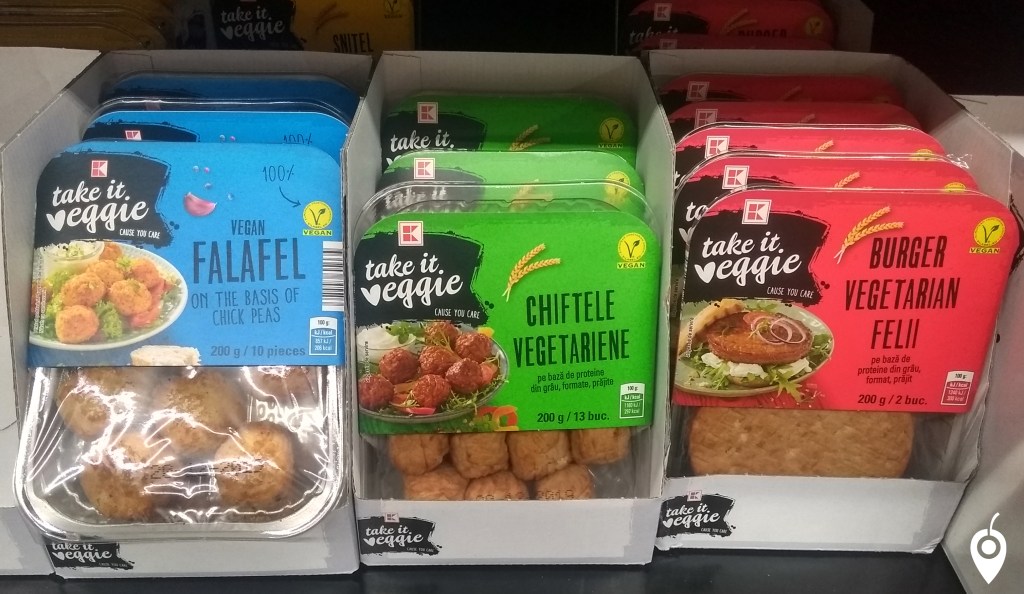 Falafel and vegan burgers