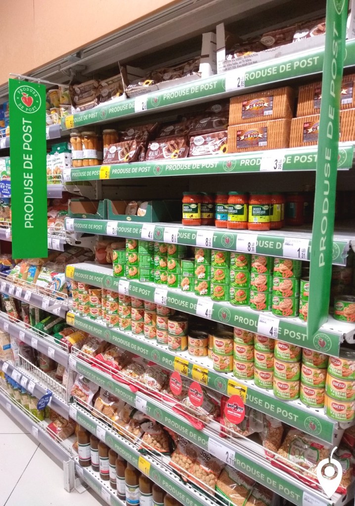 vegan food Romanian supermarket